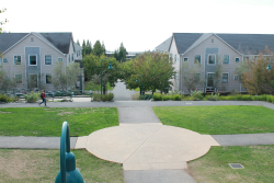 photo of res hall quad