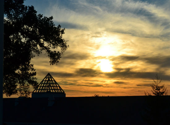 Dusk on Rachel Carson College